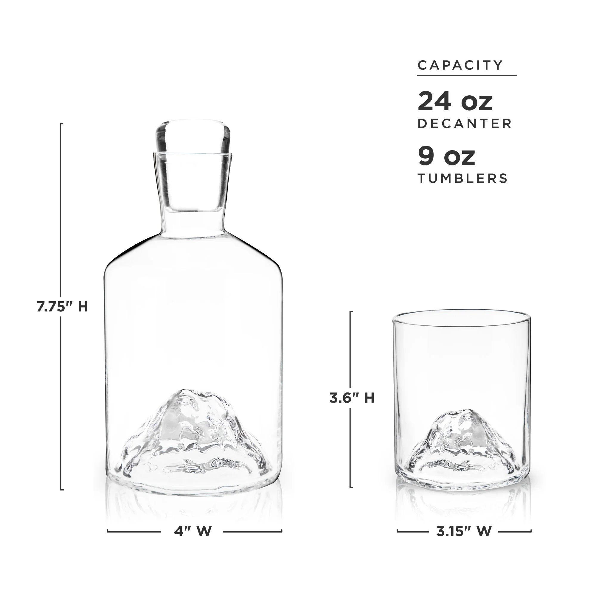 Mountain Crystal Decanter and Tumbler Set - Image 5