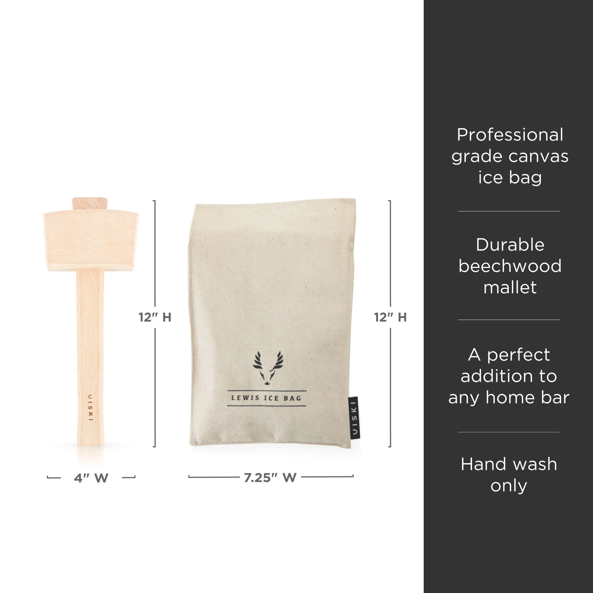 Professional Lewis Ice Bag and Mallet - Image 6