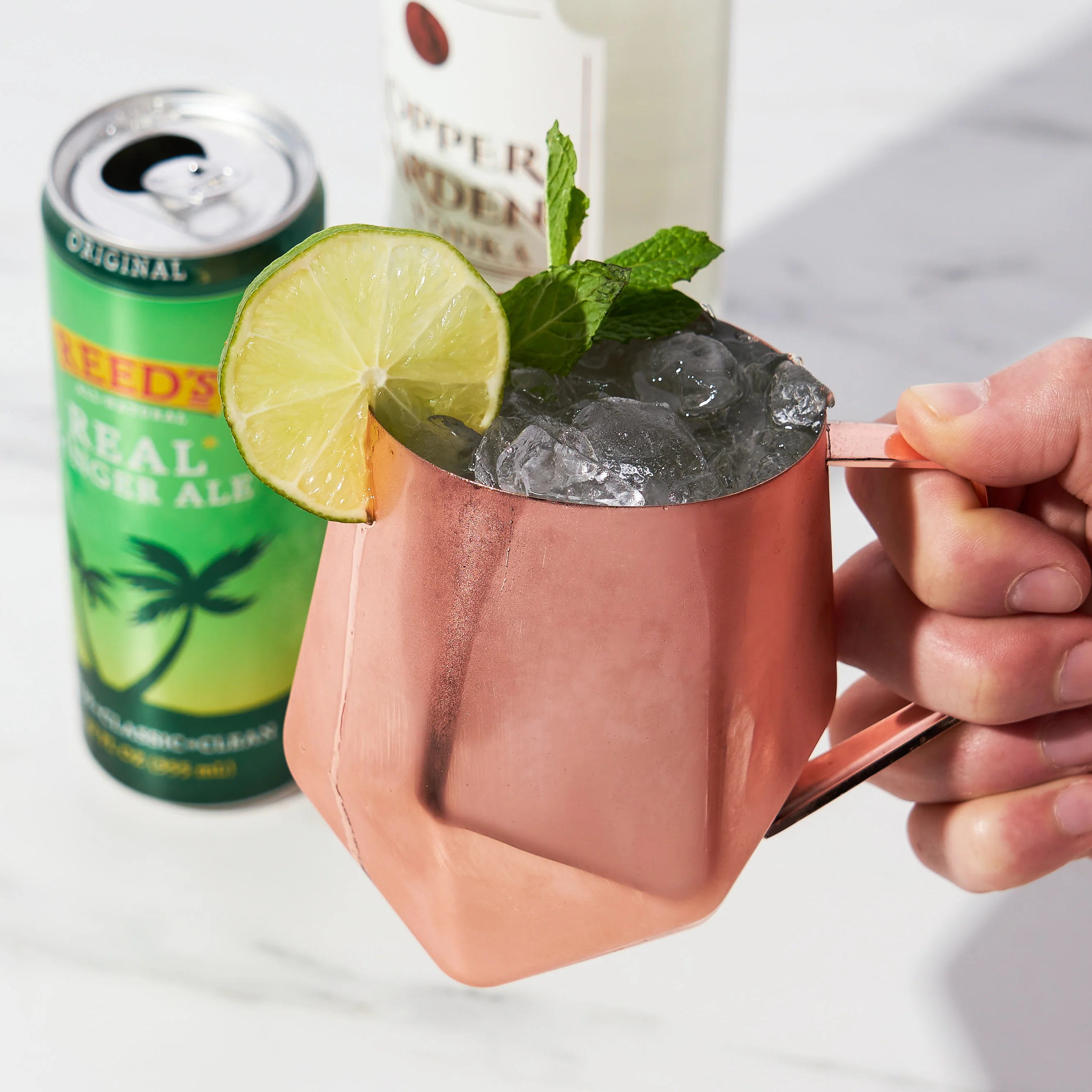Seneca Faceted Copper Moscow Mule Mug - Image 3