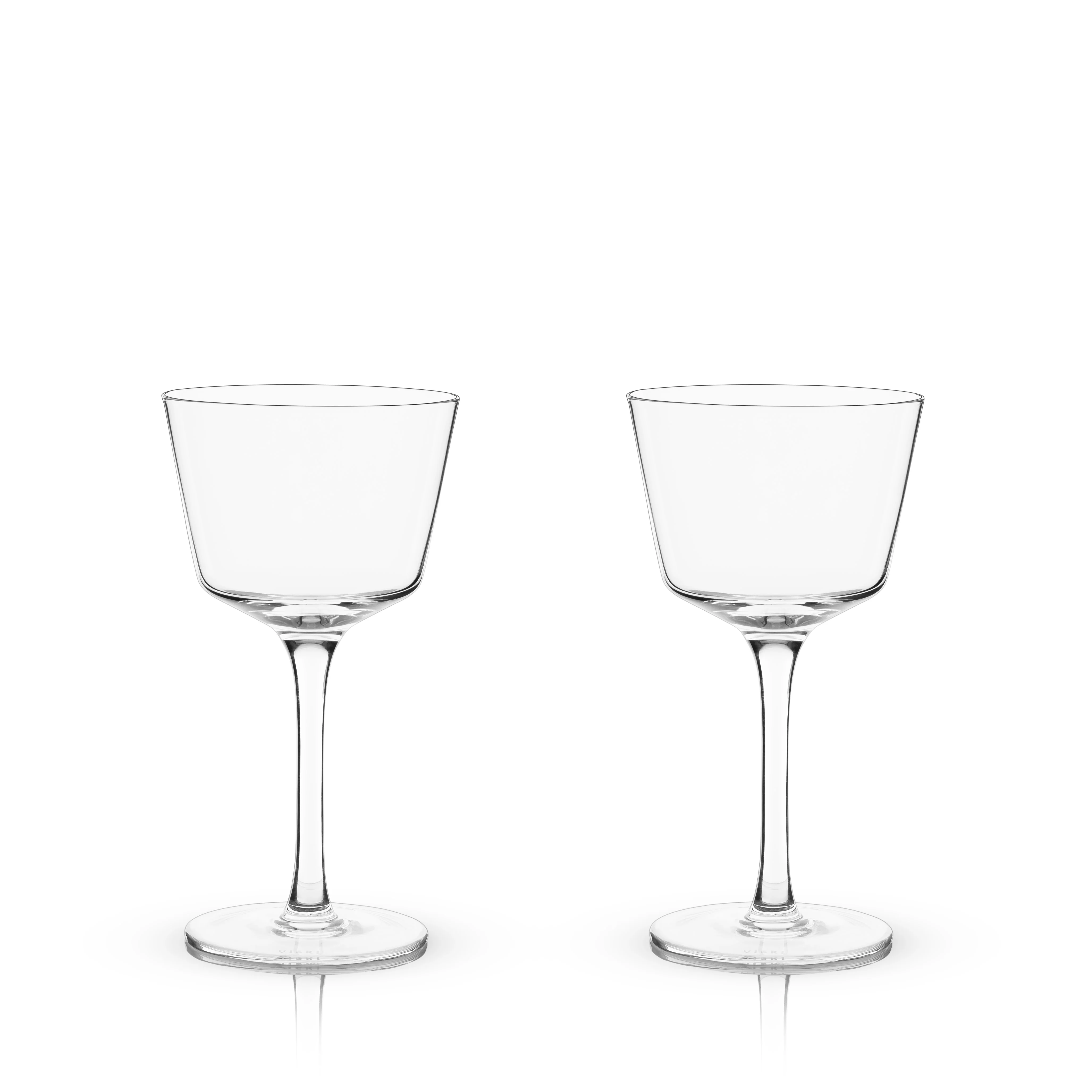 Raye Angled Crystal Nick & Nora Glasses Set of 2 - Image 4