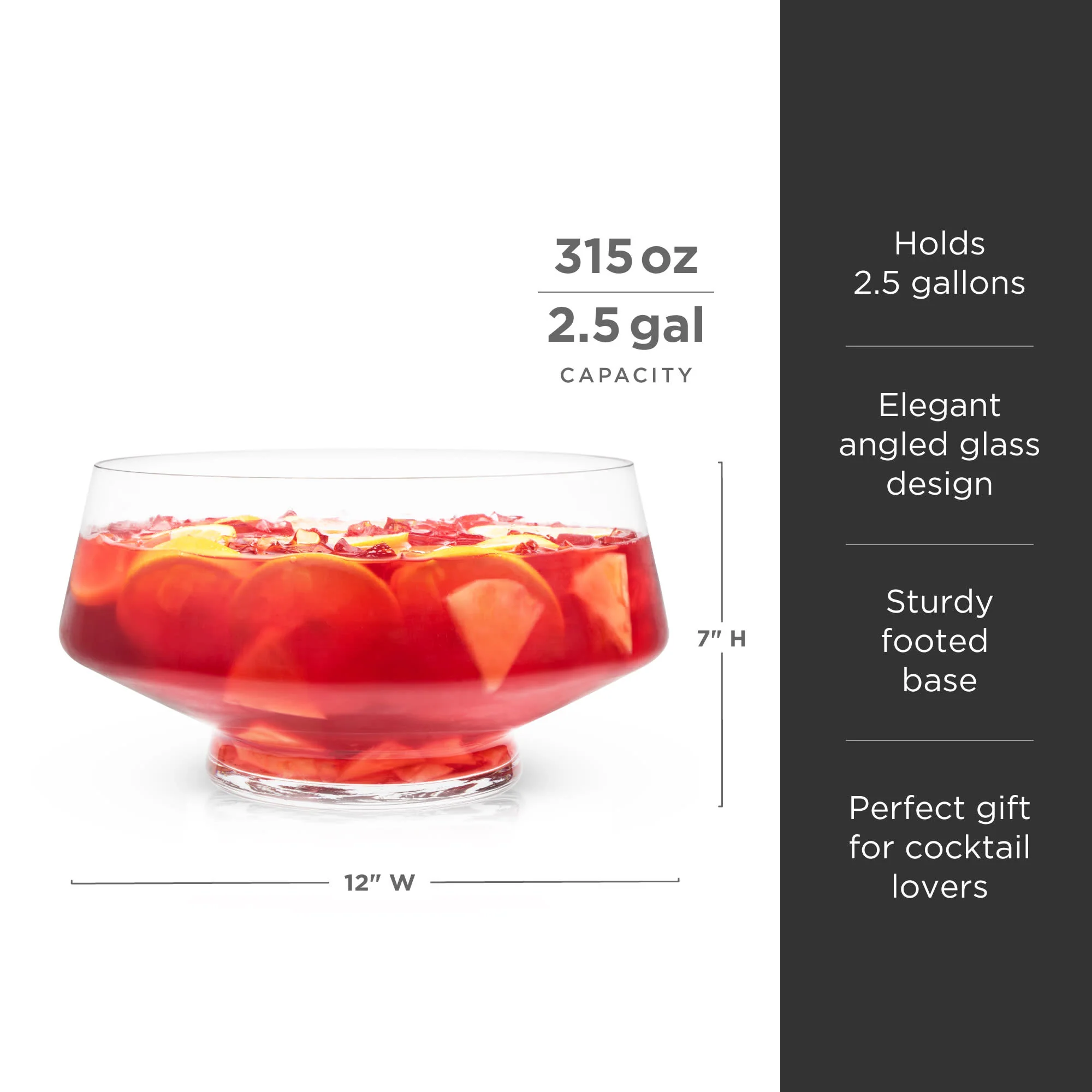 Raye Heavy Base Punch Bowl - Image 6