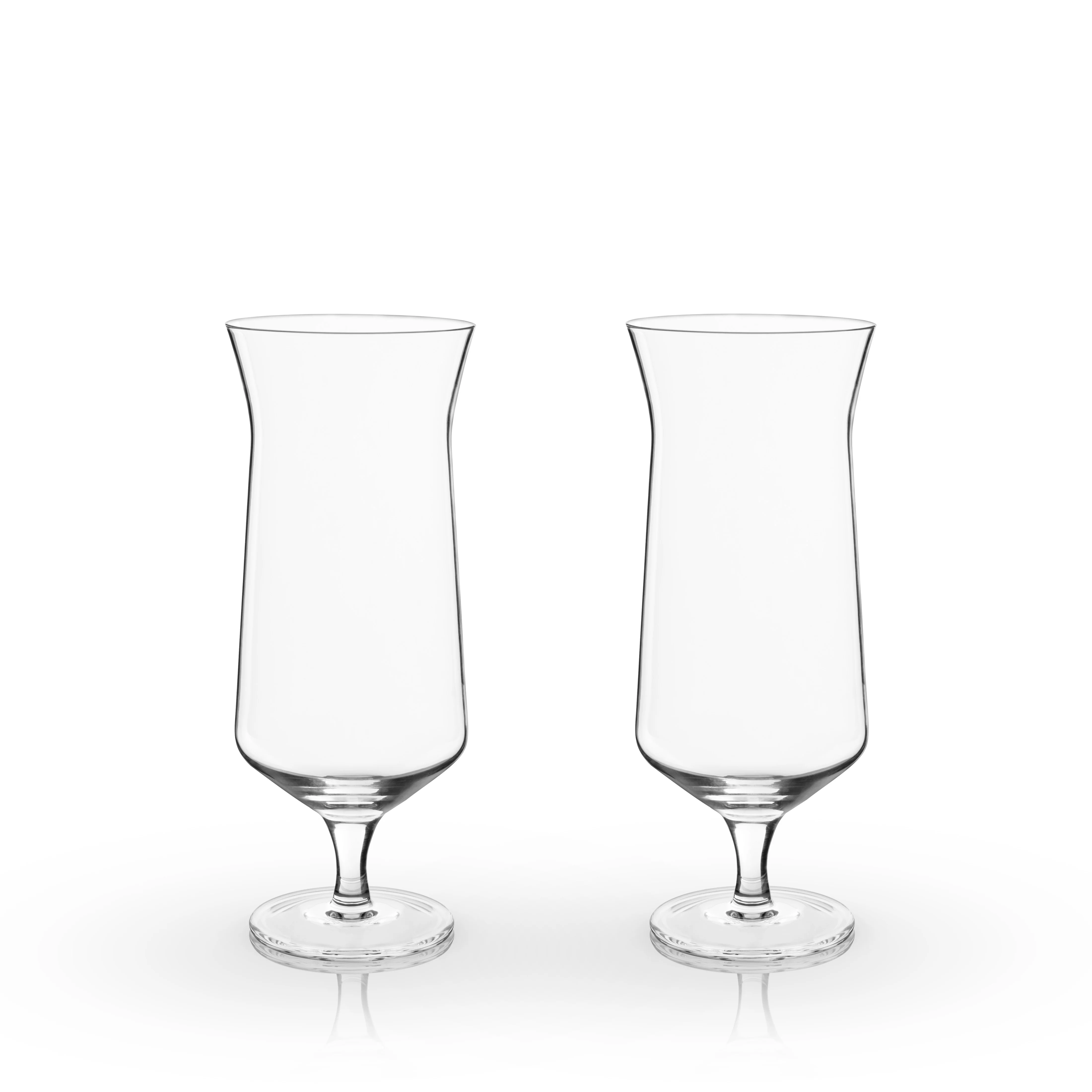 Raye Angled Crystal Hurricane Glasses Set of 2 - Image 3