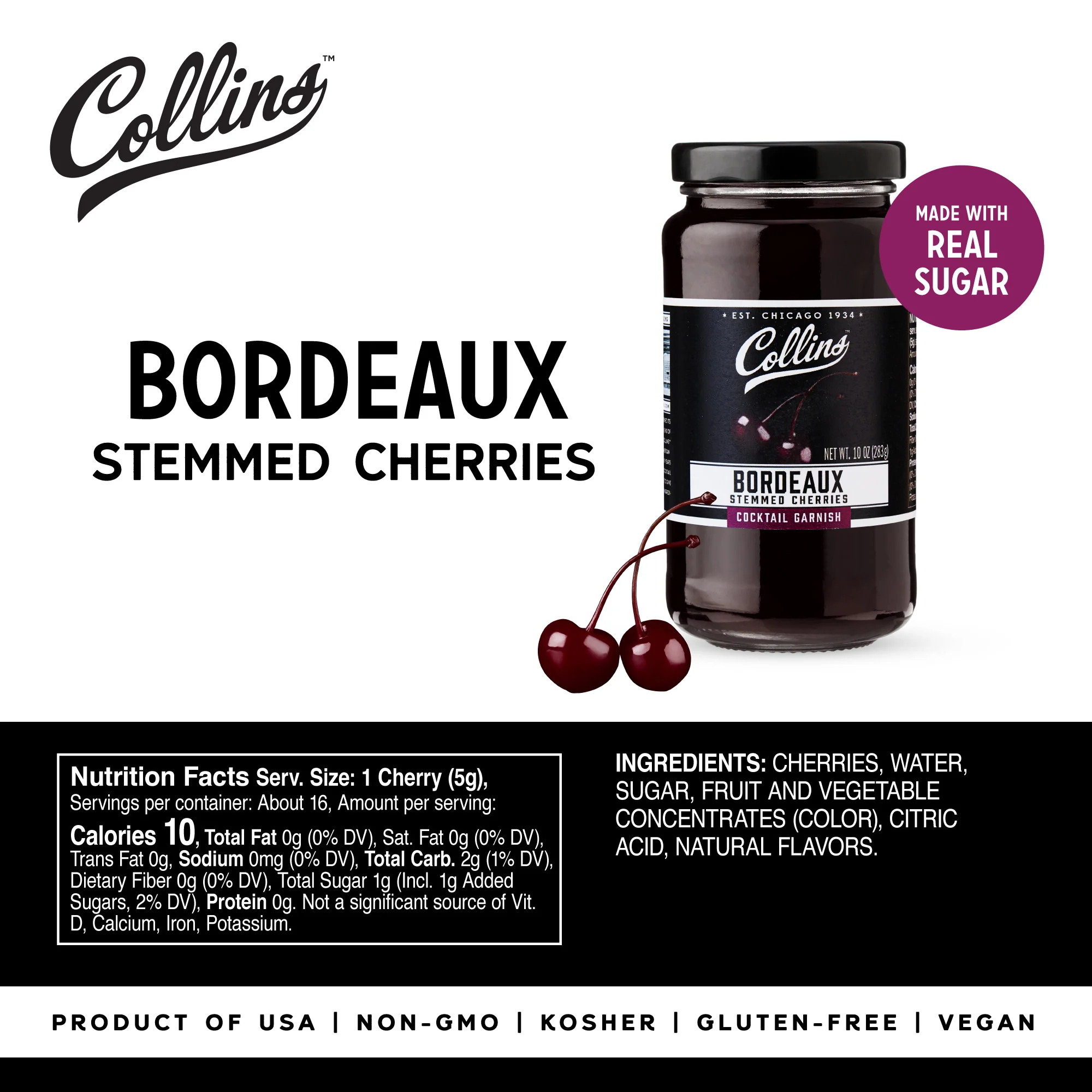 Bordeaux Style Cherries 10 oz - Image 5