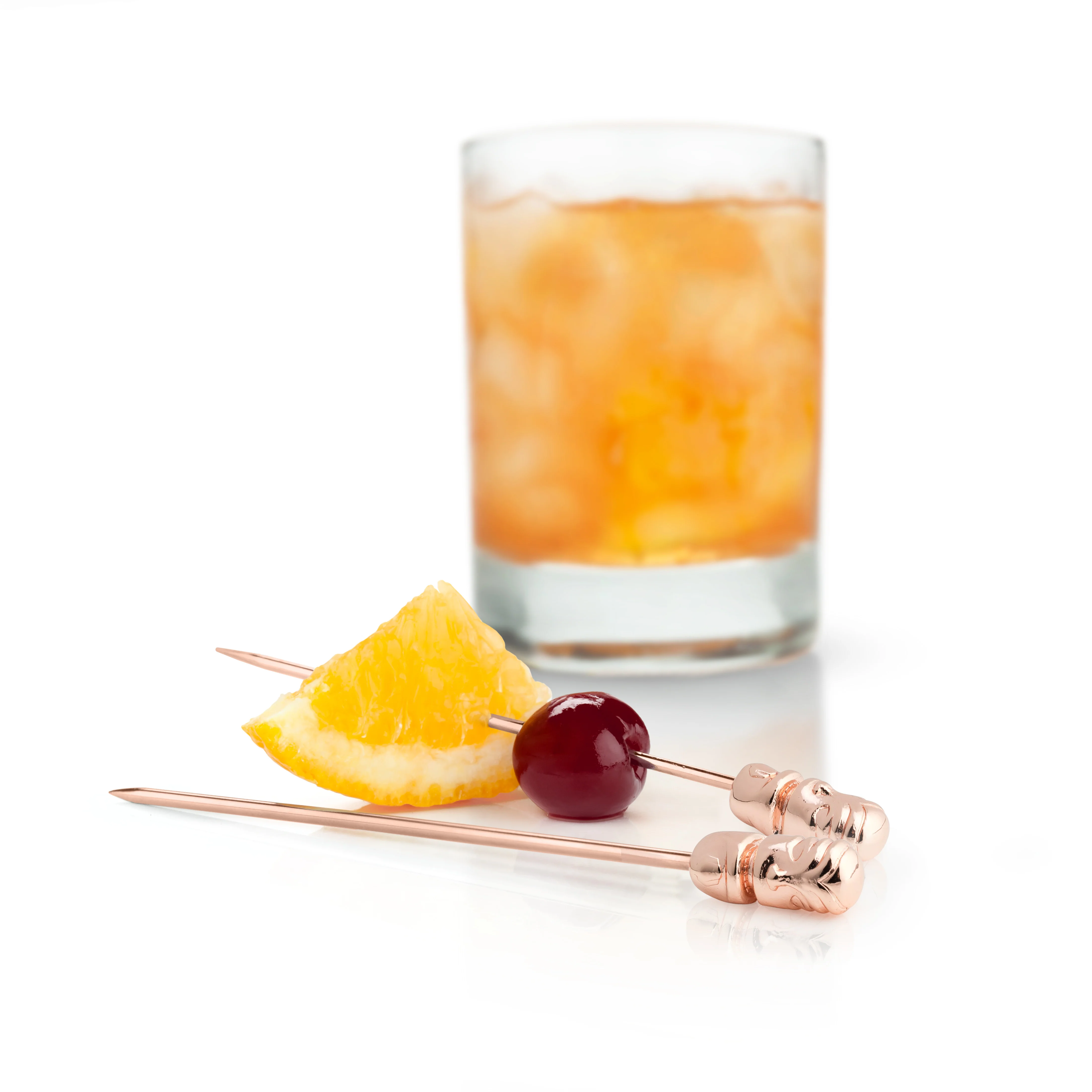 Pacific Tiki Cocktail Picks in Copper Set of 4 - Image 3