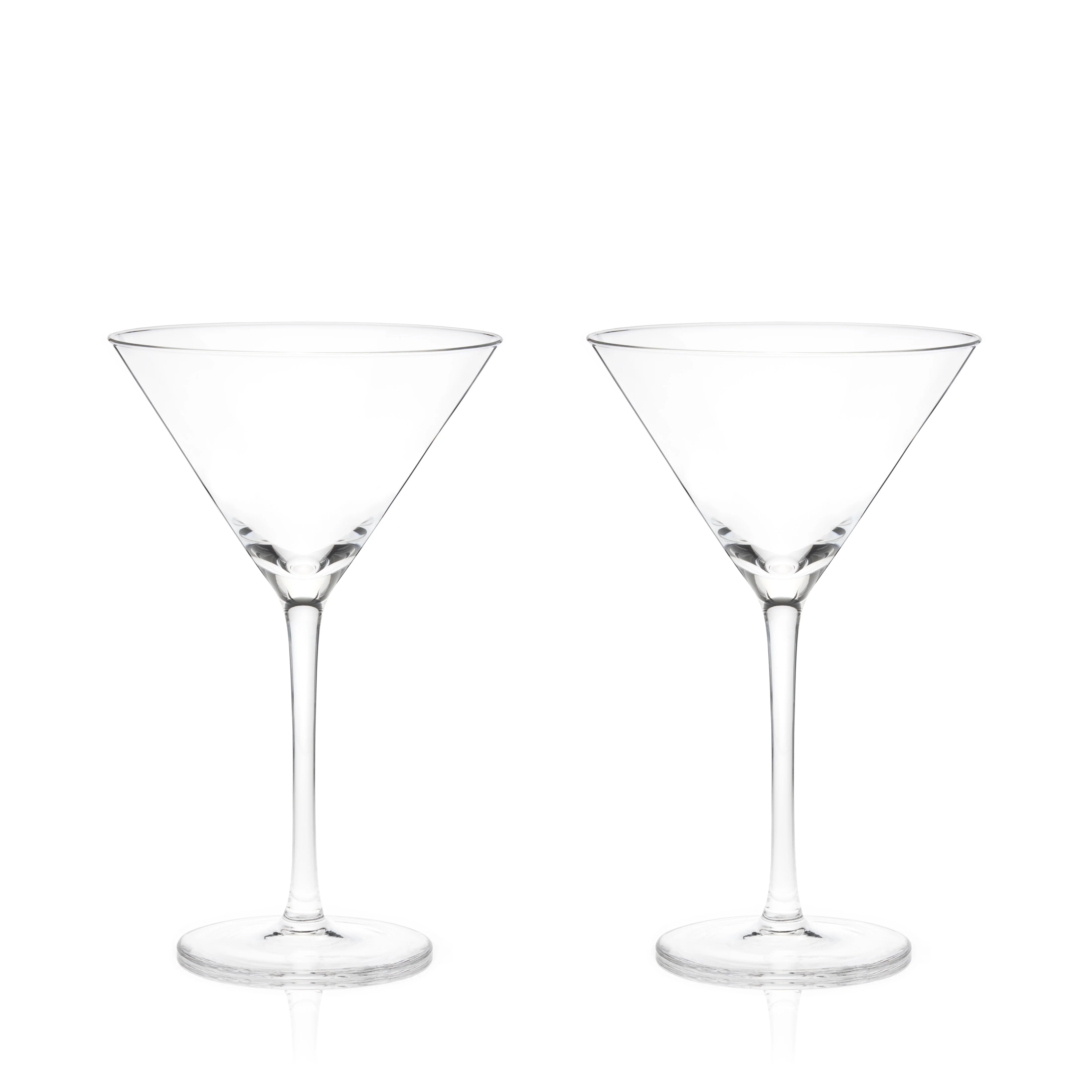 Raye Stemmed Crystal Martini Glasses Set of 2 - Image 3