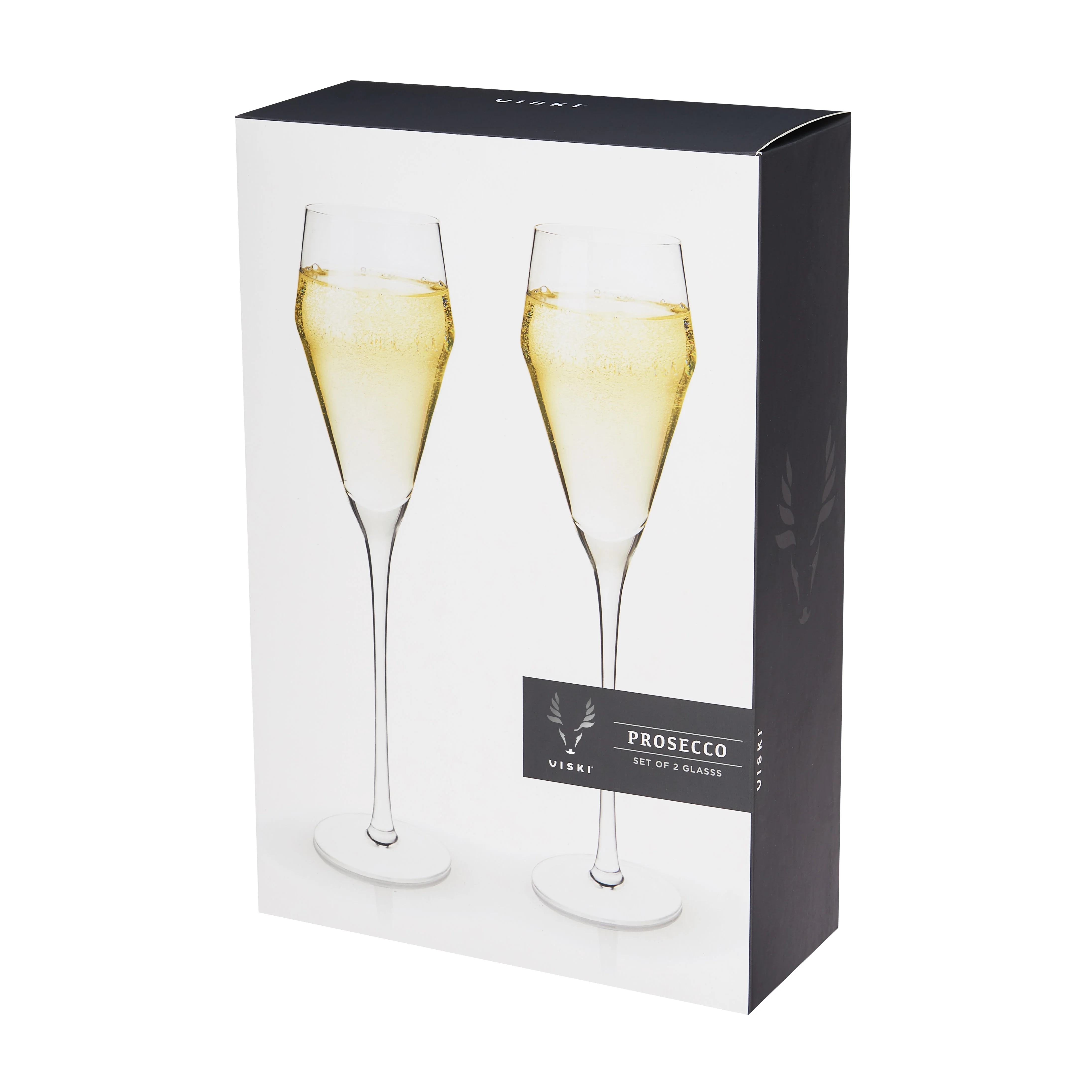 Raye Angled Crystal Prosecco Glasses Set of 2 - Image 9