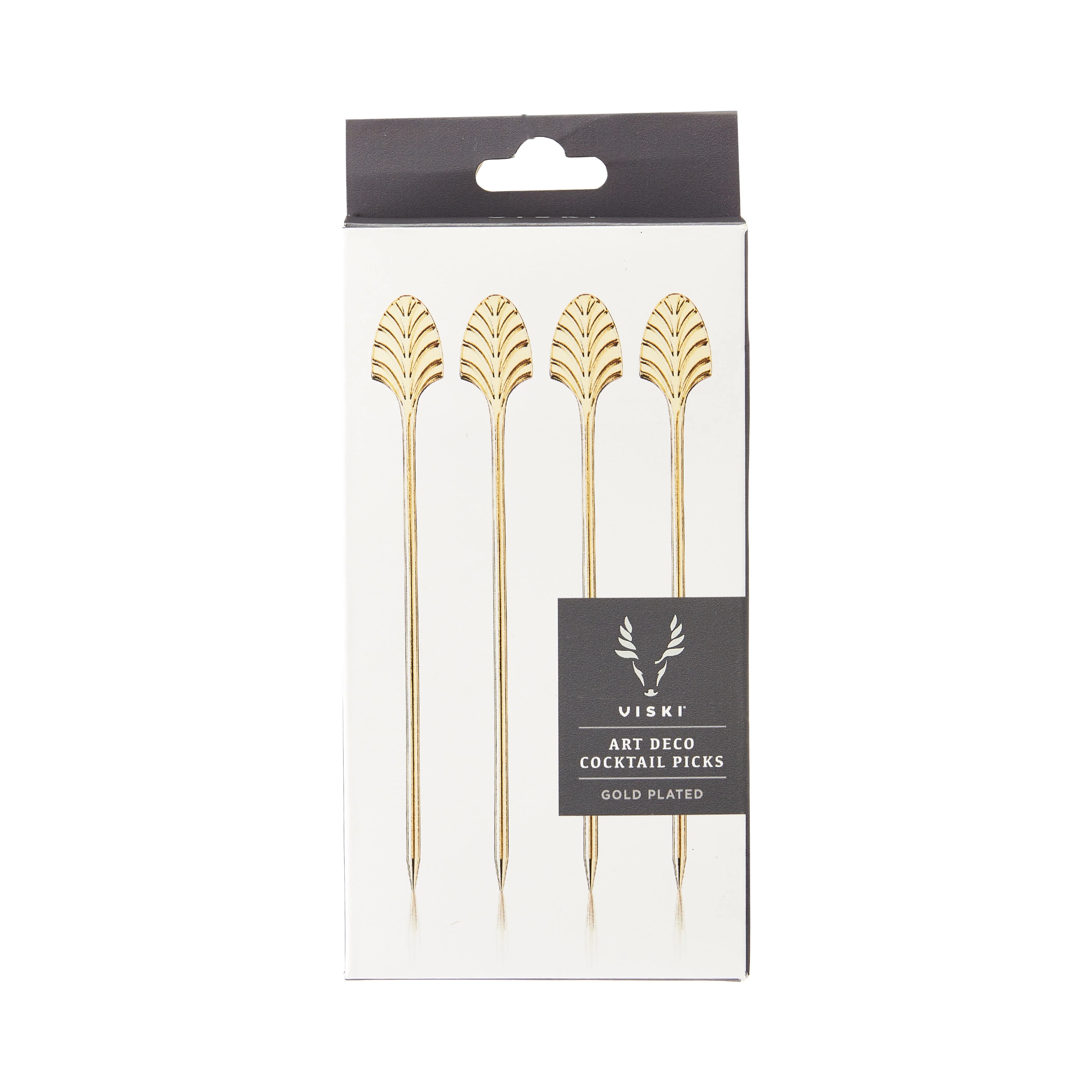 Art Deco Cocktail Picks in Gold Set of 4 - Image 7