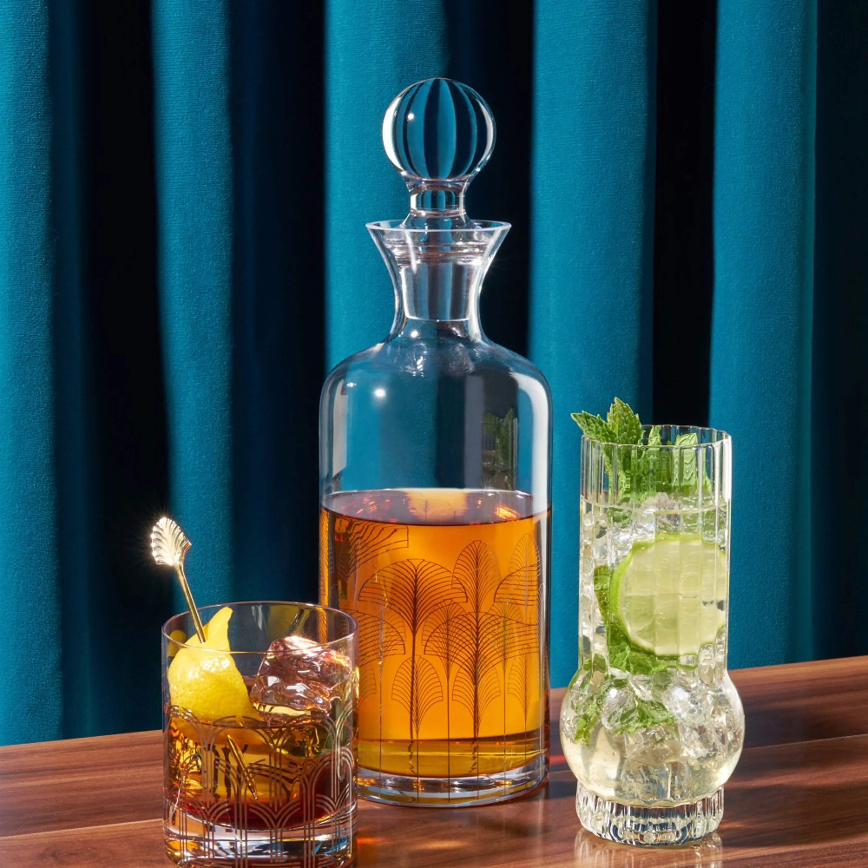 Art Deco Crystal Decanter - Image 3