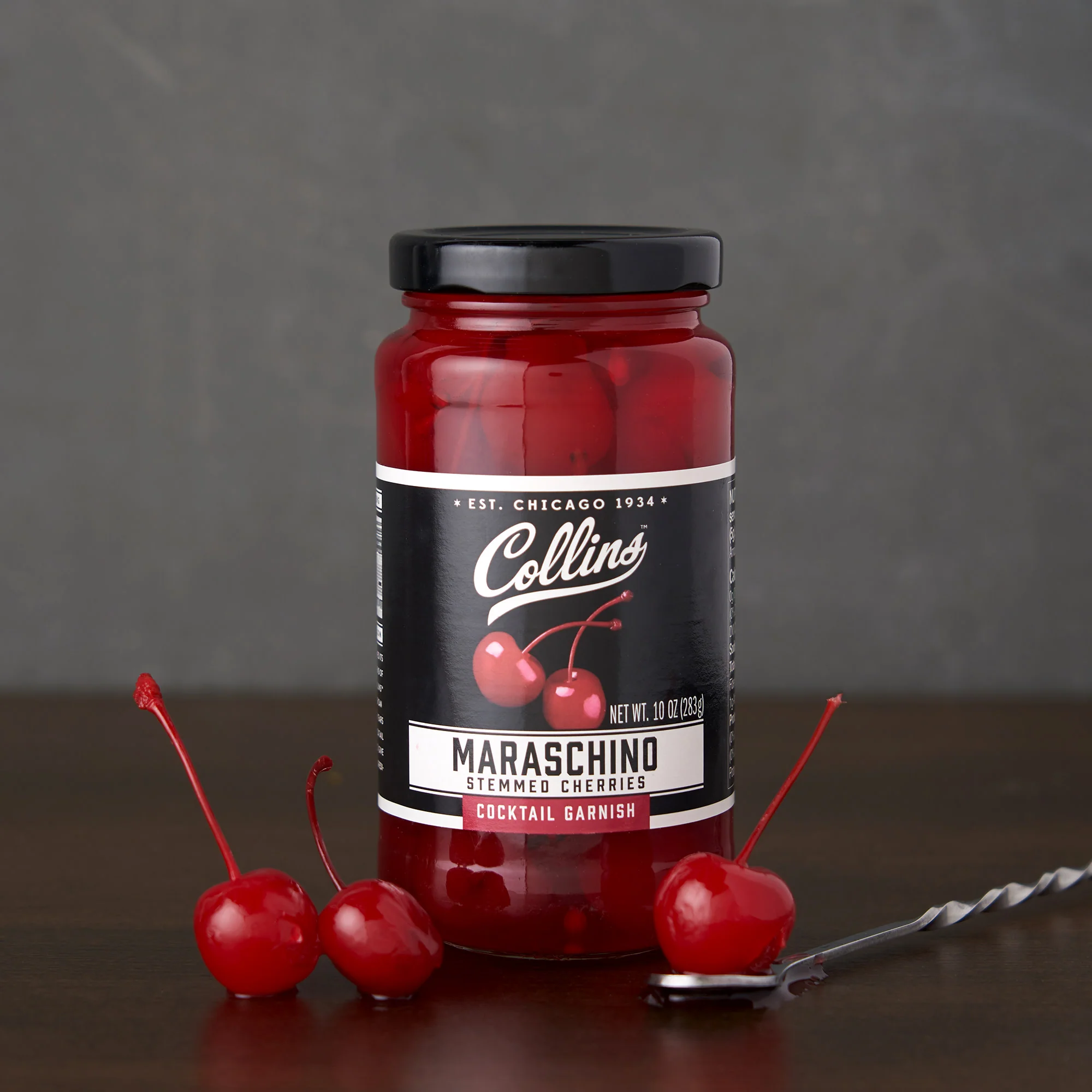 Stemmed Cocktail Cherries 10 oz - Image 2