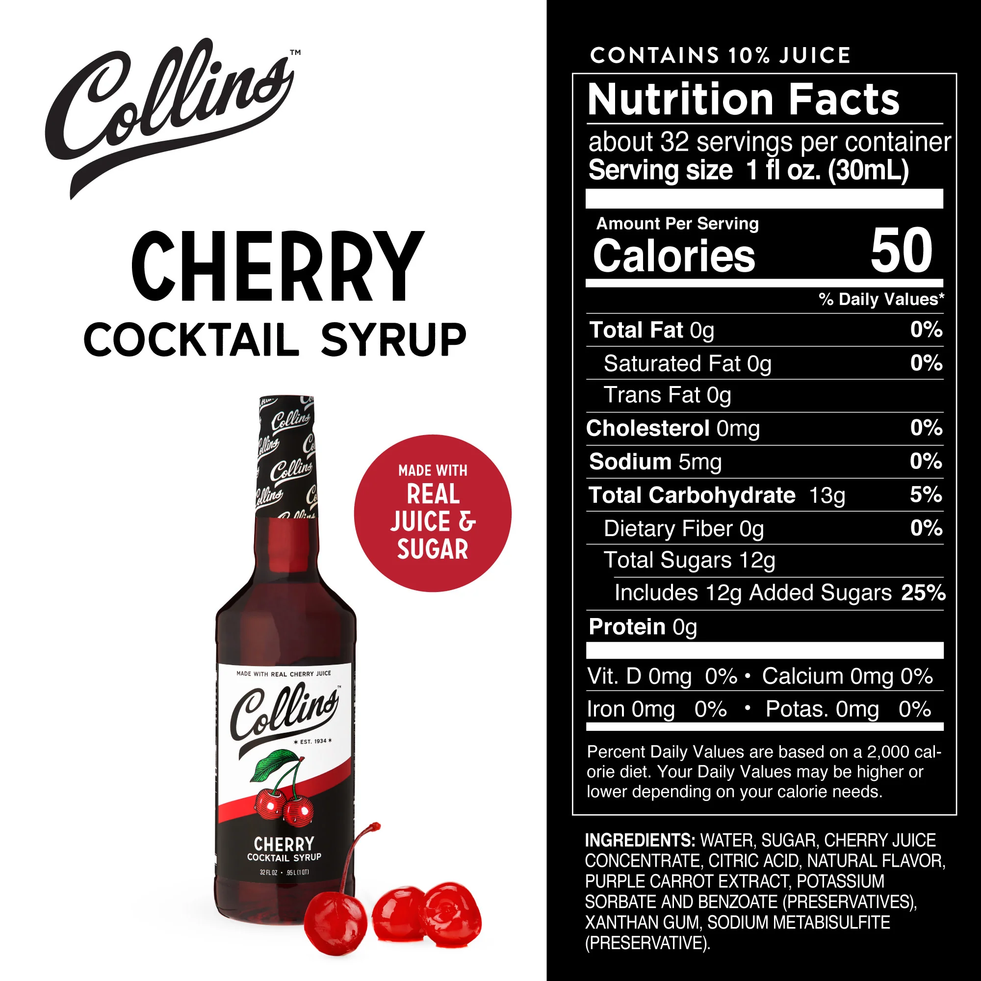 Cherry Cocktail Syrup 32 oz - Image 4