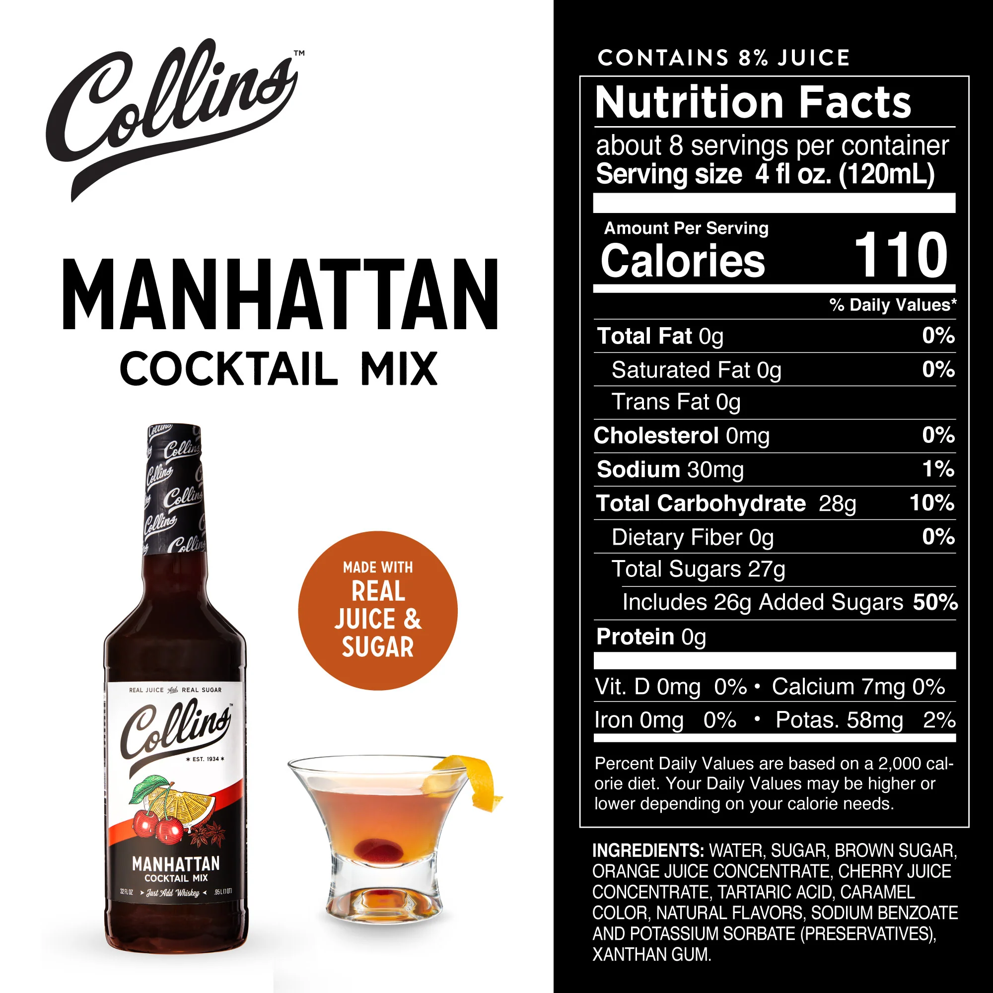 Manhattan Cocktail Mix 32 oz - Image 4