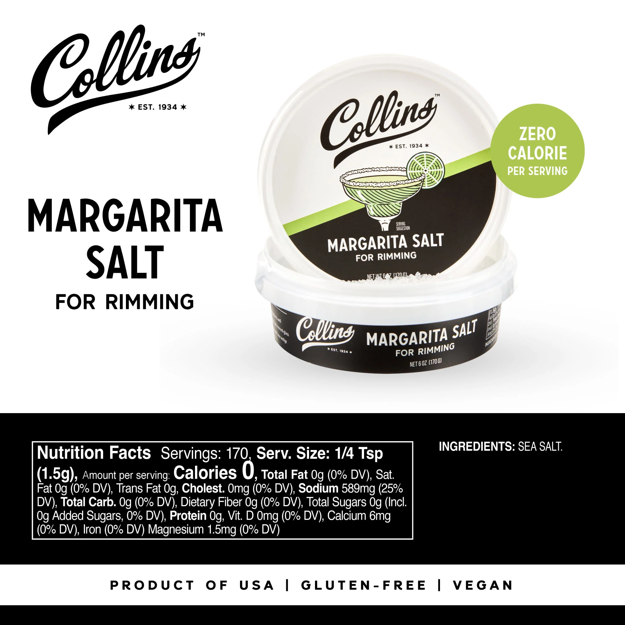 White Margarita Salt 6 oz - Image 5