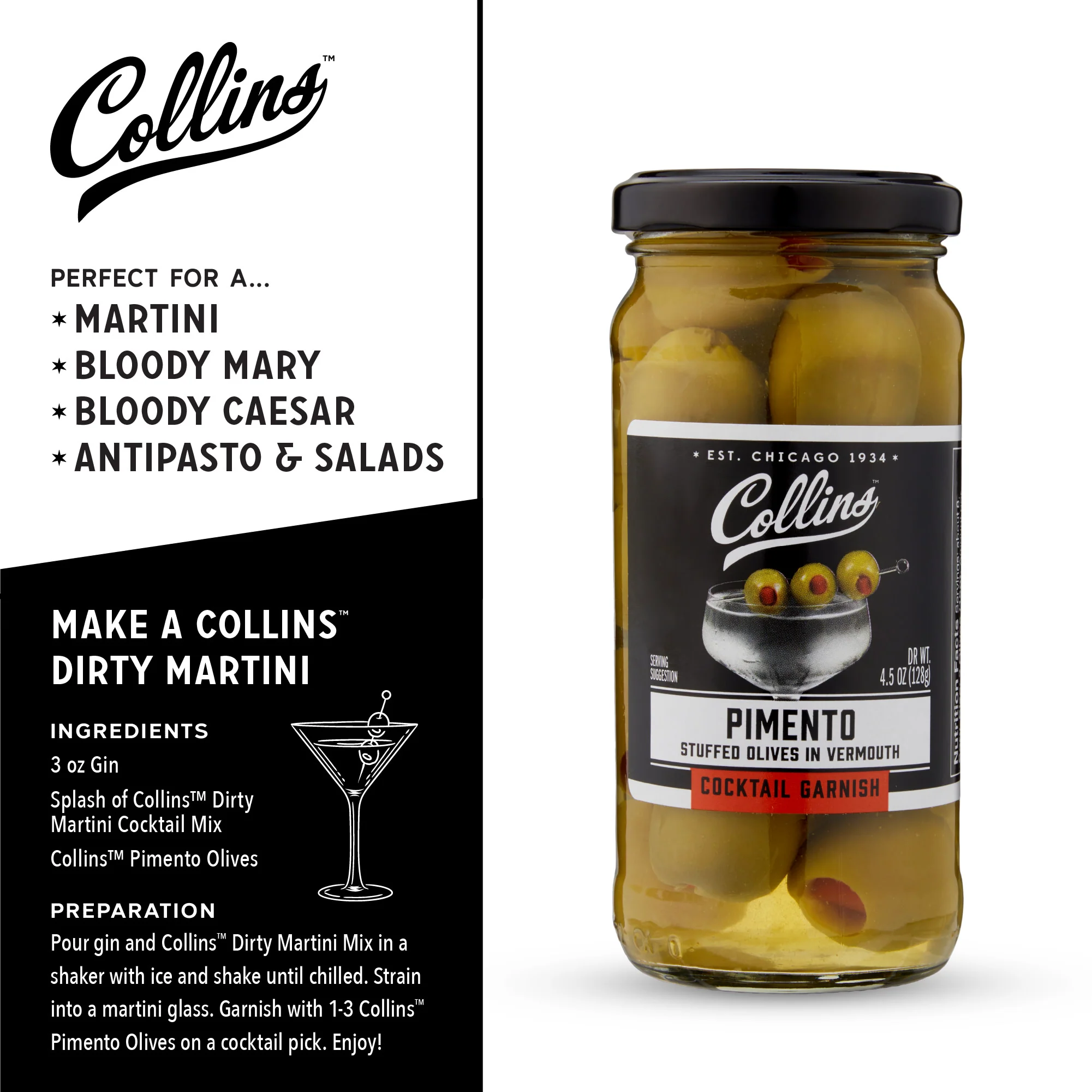 Vermouth Martini Pimento Olives 4.5 oz - Image 3