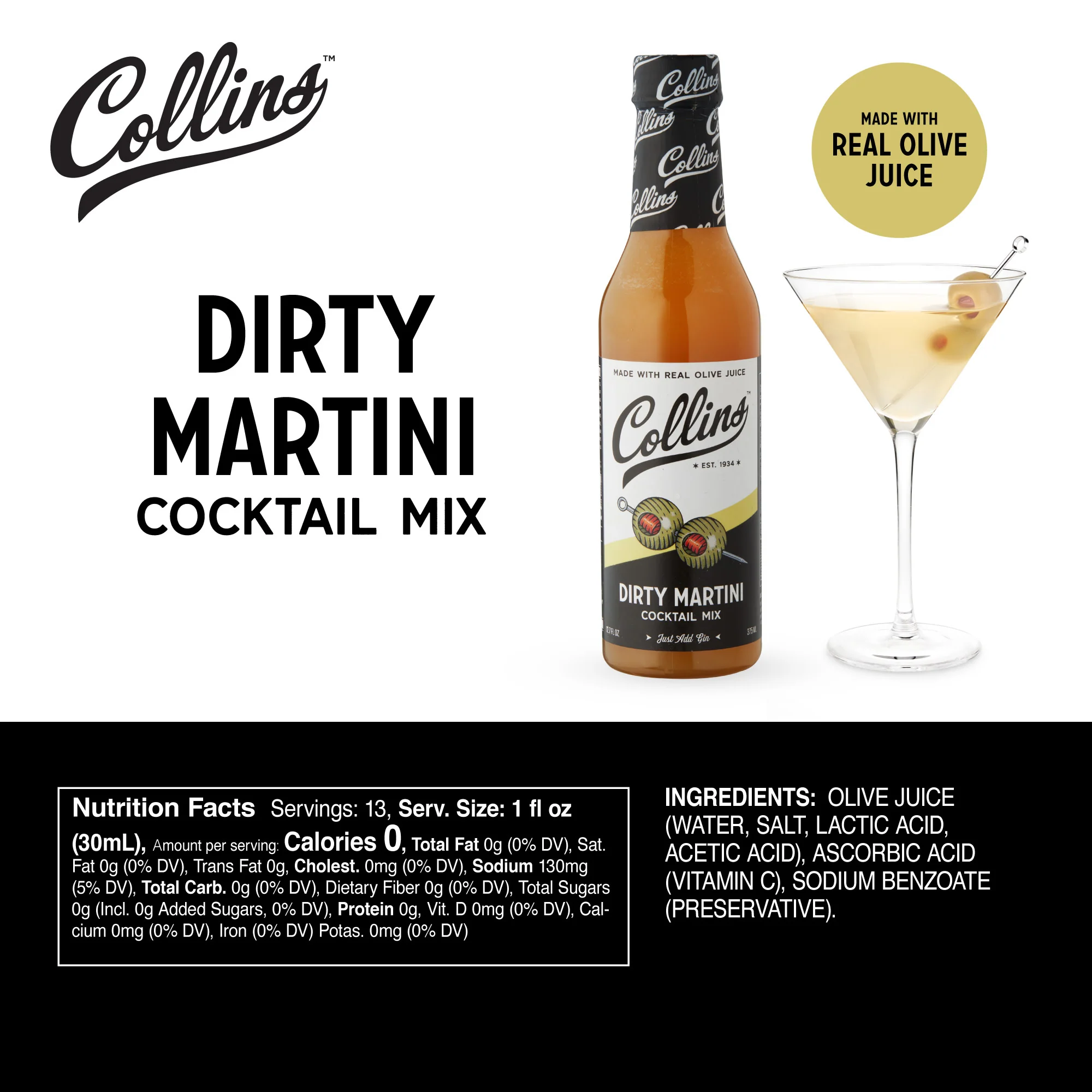 Dirty Martini Mix 12.7 oz - Image 4