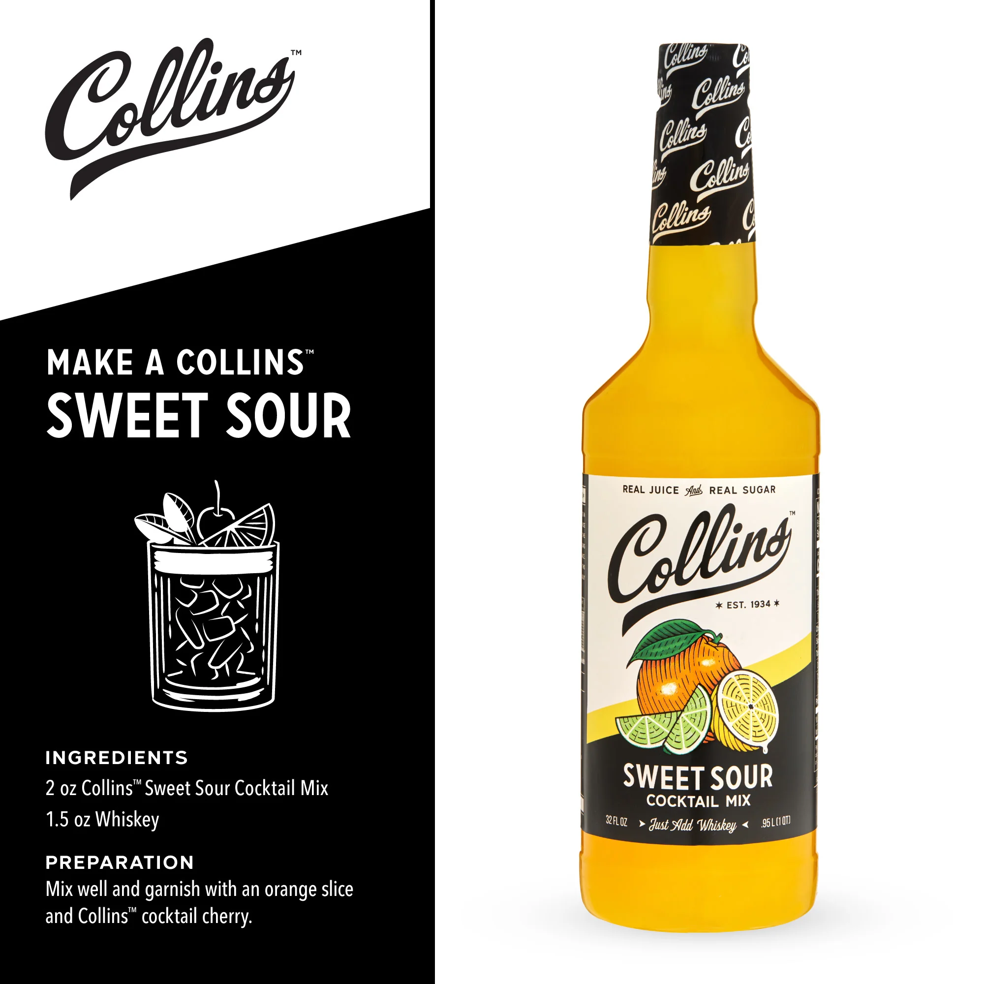 Sweet & Sour Cocktail Mix 32 oz - Image 3