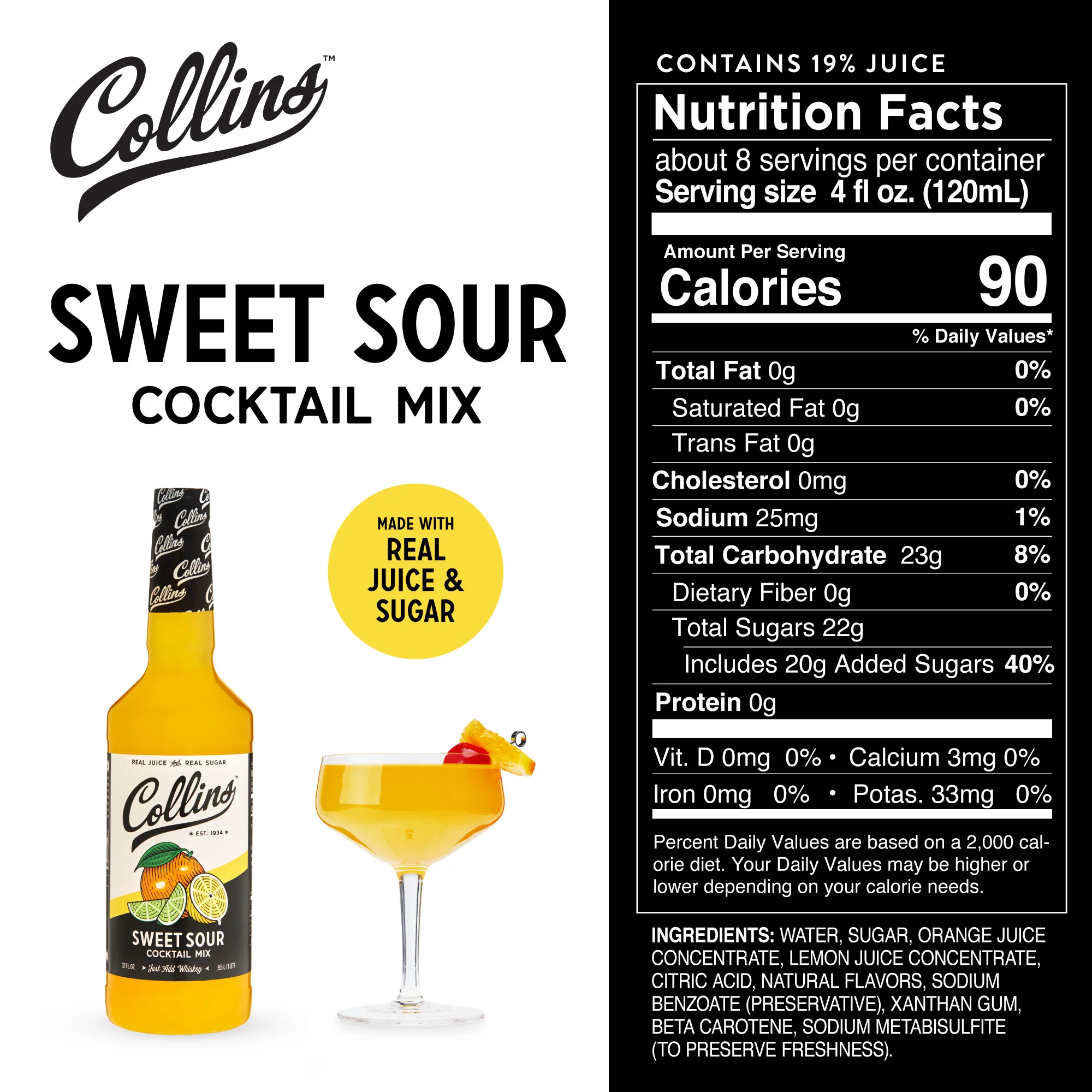 Sweet & Sour Cocktail Mix 32 oz - Image 4