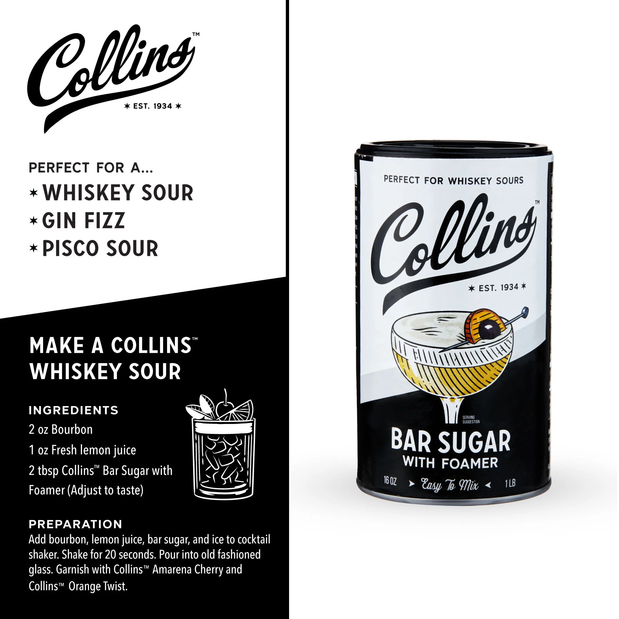 Bar Sugar with Foamer 16 oz - Image 3